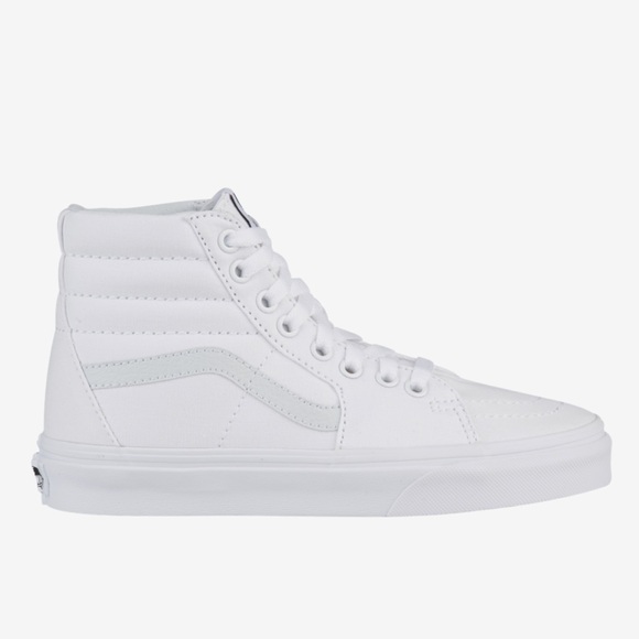 Vans Sk8-Hi Reissue High Top in White Leather - Picture 1 of 15